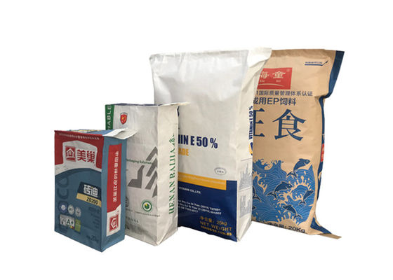 de Klepdocument van 25kg 50kg Kraftpapier Lege het Blokbodem van Zakkenclay gypsum plaster mortar powder