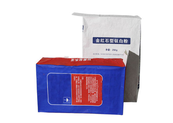 het Document van 25kg 10kg 20kg Kraftpapier van de het Voedselbloem van het Zak de Chemische Bouwmateriaal Kleefstof van de de Korreltegel