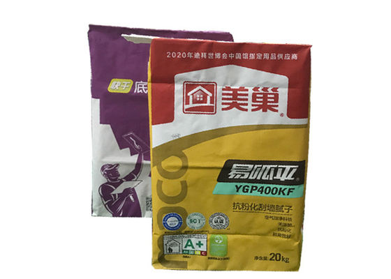 25kg kraftpapier-Document de Zakken50kg Kraftpapier Document van het Klepcement Verpakkende Cementdocument Zak