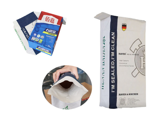 20kg 25kg kleefde het Document van Klepmultiwall de Zakken van het Zakkenmortier voor het Droge Poeder van de Poederthee