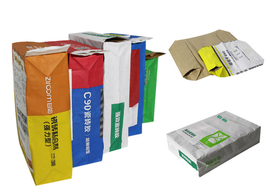 het Document van 25kg 20kg de Zak van Logo Pasted Kraft Paper Packaging van de Zakdouane
