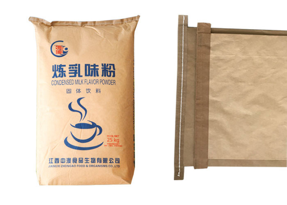 Multilayer keur Gekleefde het Document van Logo Multiwall Paper Bags Custom Druk Zak goed