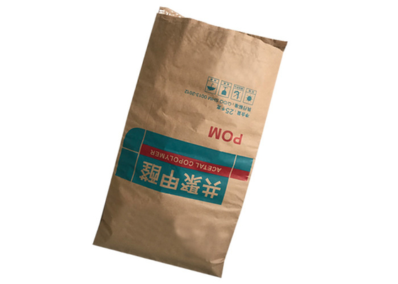 Food Grade Heat Sealed Paper Bags Multi Wall Leeg met Pe Liner