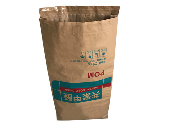 Het Document van Tarwemeelmultiwall Kraftpapier Zak 25 Kg Melkpoeder Verpakkings