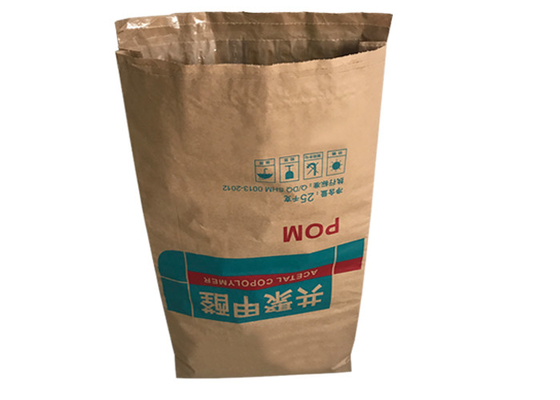 Het Document van de Flexodruk 25kg 20kg Multiwall Kraftpapier Zakken Sugar Packaging Paper Bag