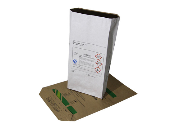 Grote het Document van Capaciteitskraftpapier de Ladings Dragende Zak van Zakkenm Folded 1-3 Lagen 20kg