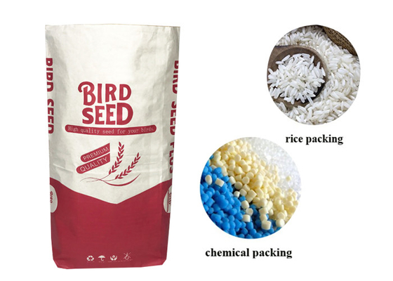 het Document van 15kg 20kg 25kg Multiwall Kraftpapier de Rang van het de Beschermingsvoedsel van de Zakkenvochtigheid