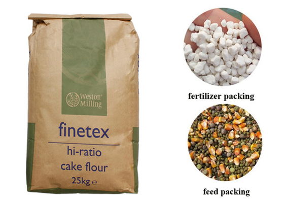 Dubbele het Document van Laagmultiwall Kraftpapier Zakken voor Cat Litter Animal Feed Packaging