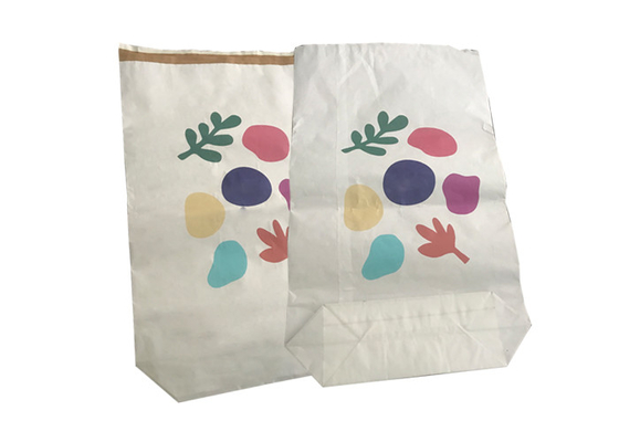 Het BroodTarwemeel van douanelogo kraft paper bag for Verpakking