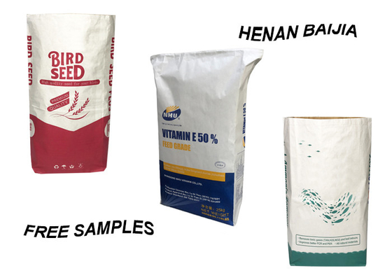 Industrie Geweven Samengestelde Kraftpapier-Document Zak Rekupereerbare Waterdichte 15kg 25kg 3ply