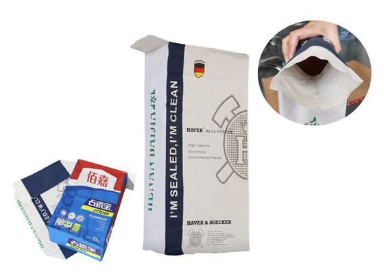 20kg tribune omhoog Gekleefd het Document van Klepmultiwall Zakken Logo Printing For Tile Adhesive
