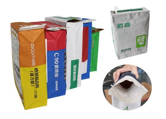 20kg tribune omhoog Gekleefd het Document van Klepmultiwall Zakken Logo Printing For Tile Adhesive