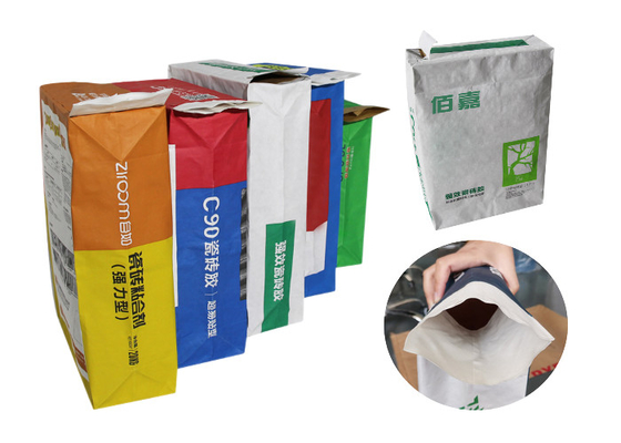 Het Document van Multiwall van de douane de Grootte Gekleefde Klep Zak 20kg 25kg van de Zakken Multilayer Verpakking