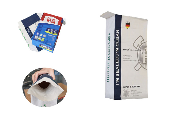 Waterdichte het Document van 20kg 50kg Kraftpapier Klepzak Verpakking voor Cement